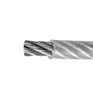 Trosas dengtas PVC skaidriu plastiku 7x7